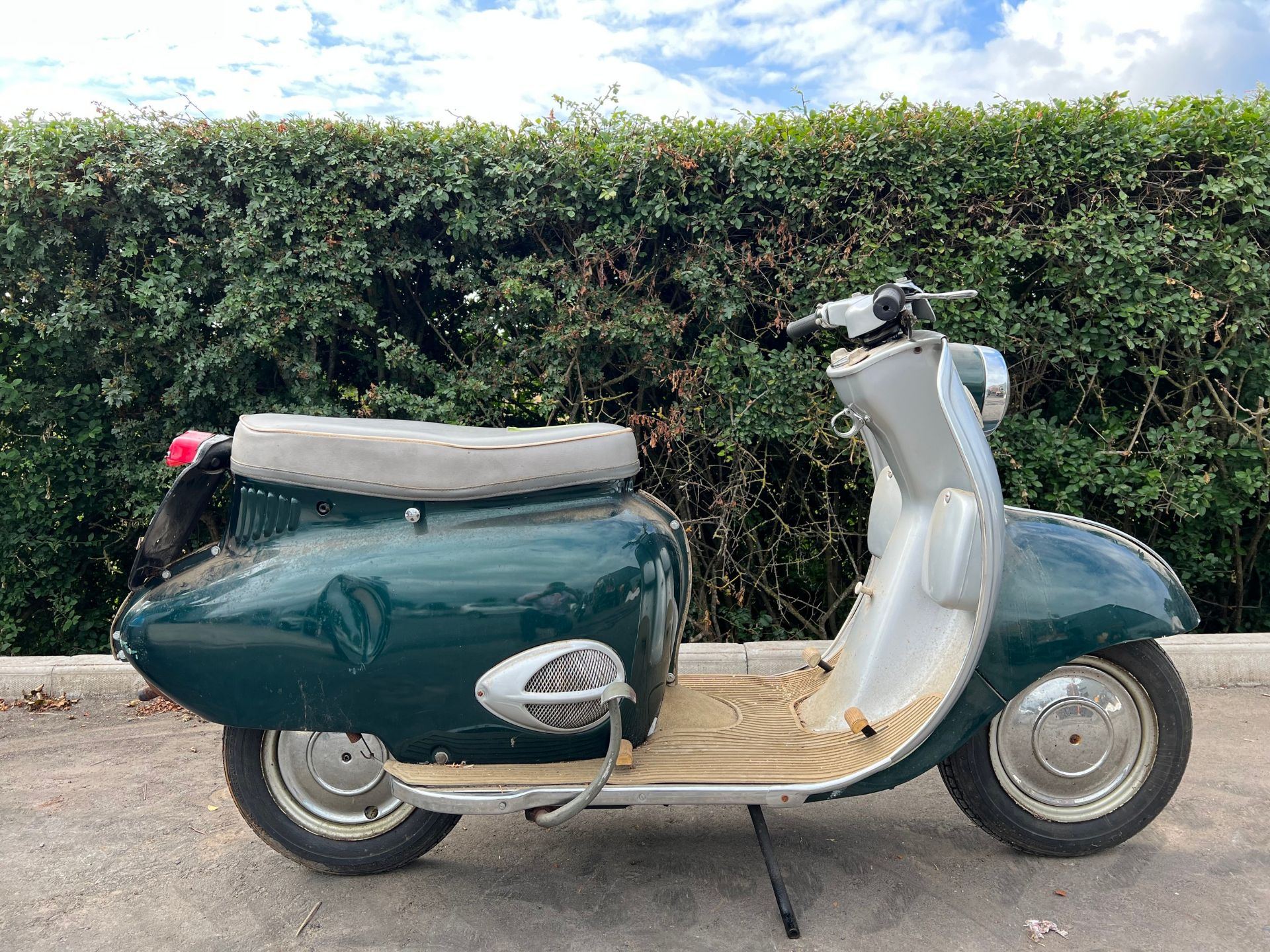 BSA Sunbeam Twin scooter. c1960s. 250cc Engine No. W14076 Engine turns over. American import No docs