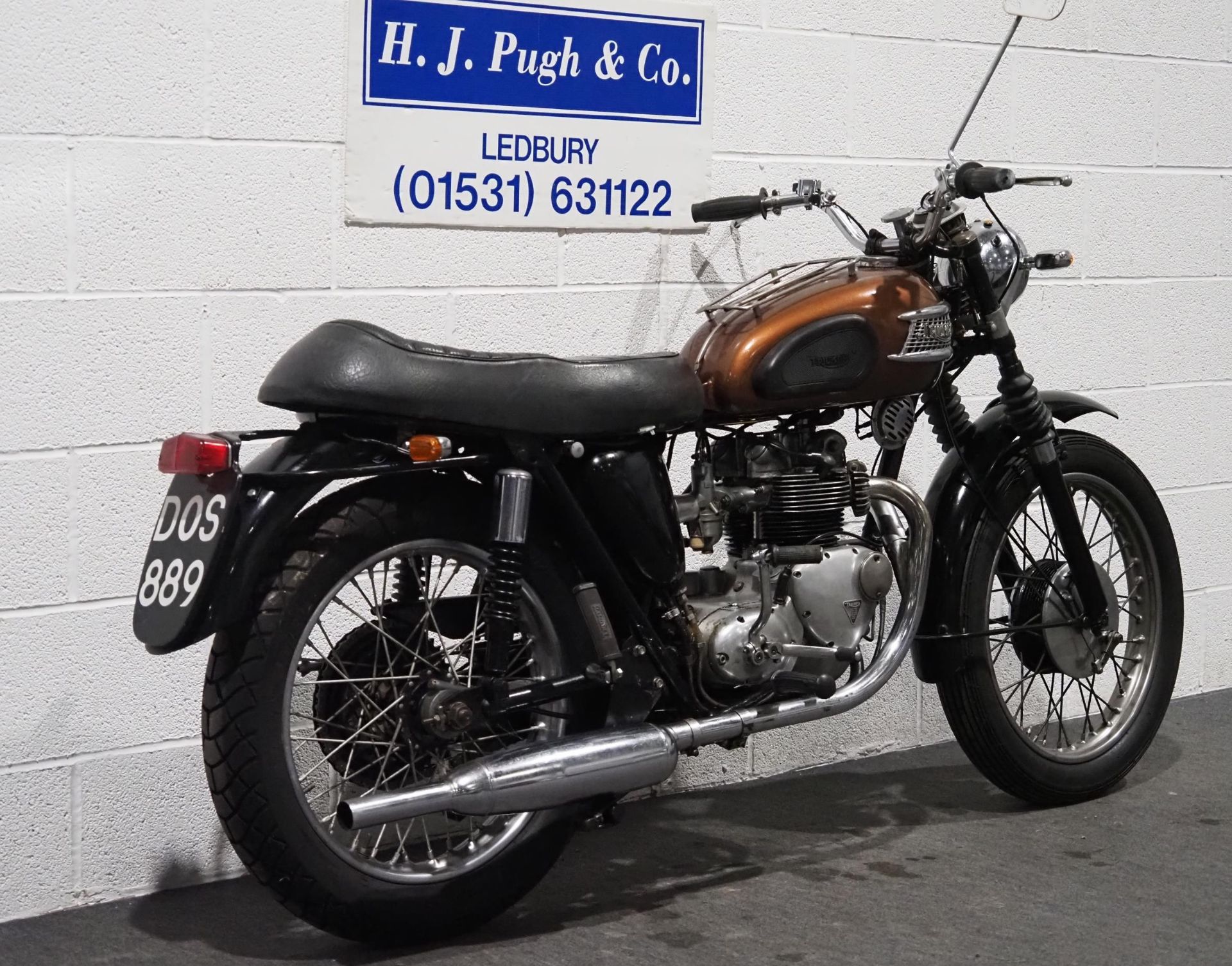 Triumph Tiger 90 motorcycle. 1960. 500cc. Frame No. H2668. Does not match V5. Engine No. H43424. - Image 3 of 6
