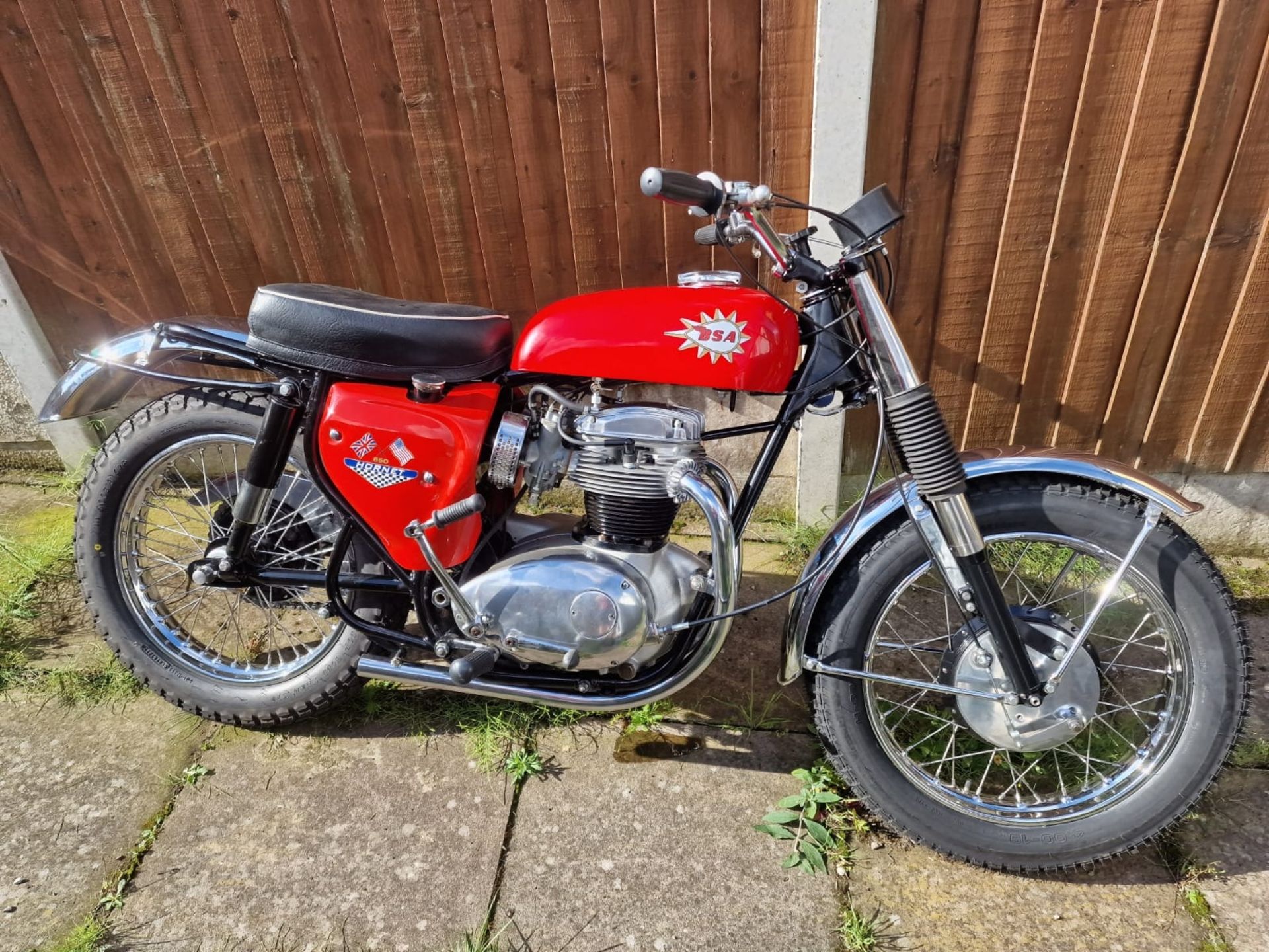 Bsa West Coast Hornet motorcycle. 1967. Recent restoration, very correct with WM3 front wheel,