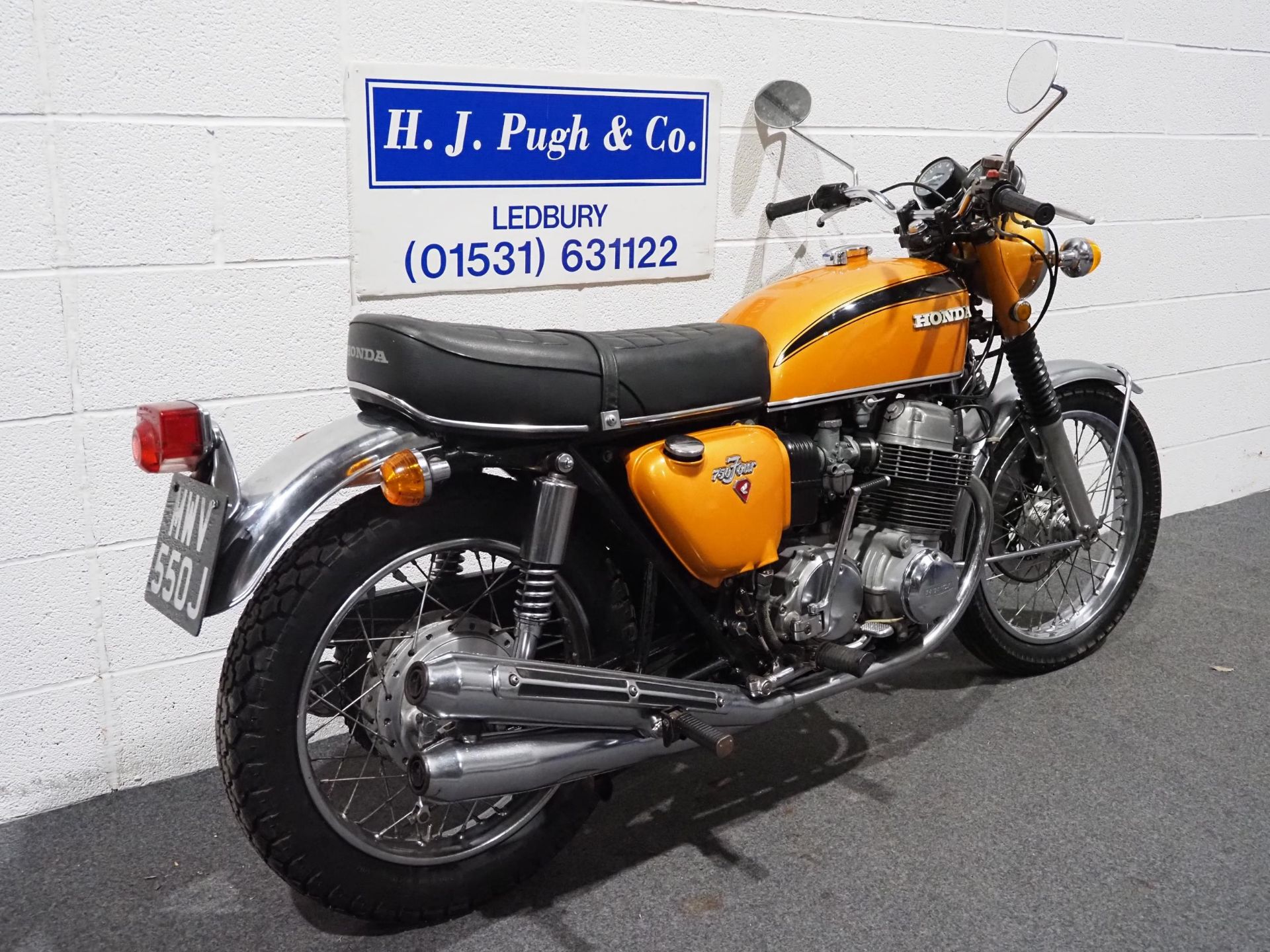 Honda 750-4 motorcycle, 1971, 750cc Frame no. CB7501118119 Engine no. CB7501117934 Runs and rides, - Image 4 of 8