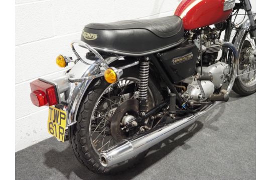 Triumph Bonneville T140 motorcycle. 1976. 736cc Frame No. EN71892 Engine No. EN71892 Runs and rides. - Image 4 of 13