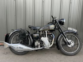 Velocette MAC motorcycle. 1949. 350cc Engine No. 12457 Engine turns over. Reg. ASL 102. V5