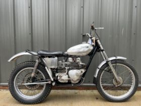 Triumph Speedtwin trials 400 motorcycle. 1964 Frame no. T90 H34019 Engine no. T90 H33935 From a