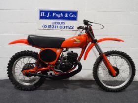 Honda CR125 Twinshock Enduro motorcycle. 1978. Frame No. CR125N/3201701 Engine No. Unknown Last