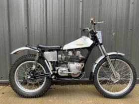 Triumph Speedtwin 510 trials motorcycle. 1964. Frame no. H16179 Engine no. EC18448 T100S From a