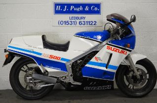 Suzuki RG500 "Gamma" sports motorcycle. 1986. 498cc. Frame No. HM31A000000104454 Engine No. 105325