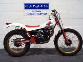 Yamaha TY250 trials motorcycle. 1986. 250cc. Frame No. 59N-002254 Engine No. 59N-002254 Property