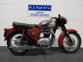 BSA A65 motorcycle. 1963. 650cc Frame No. A504112 Engine No. A652992 Engine turns over. Property