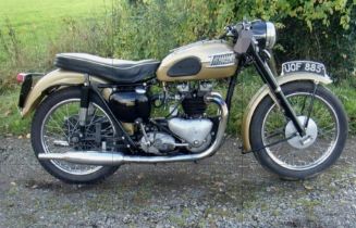 Triumph 6T Thunderbird 650cc. 1958. Matching engine and frame numbers Engine in very good running