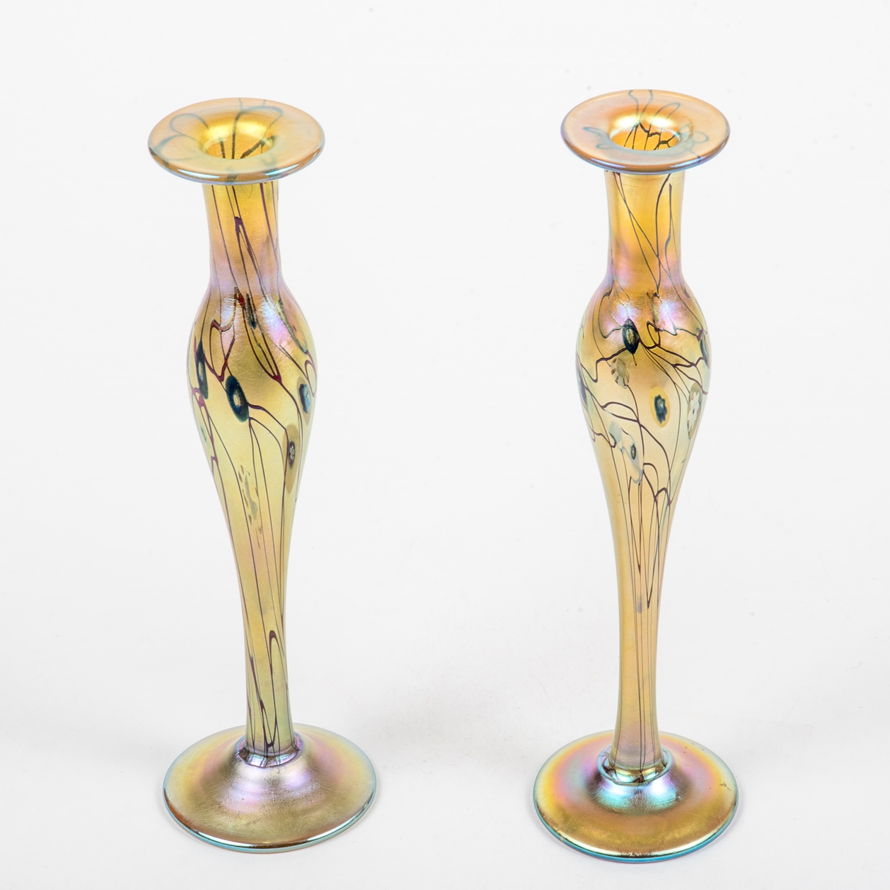 Paar Tiffany-Favrile-Vasen - Image 2 of 2