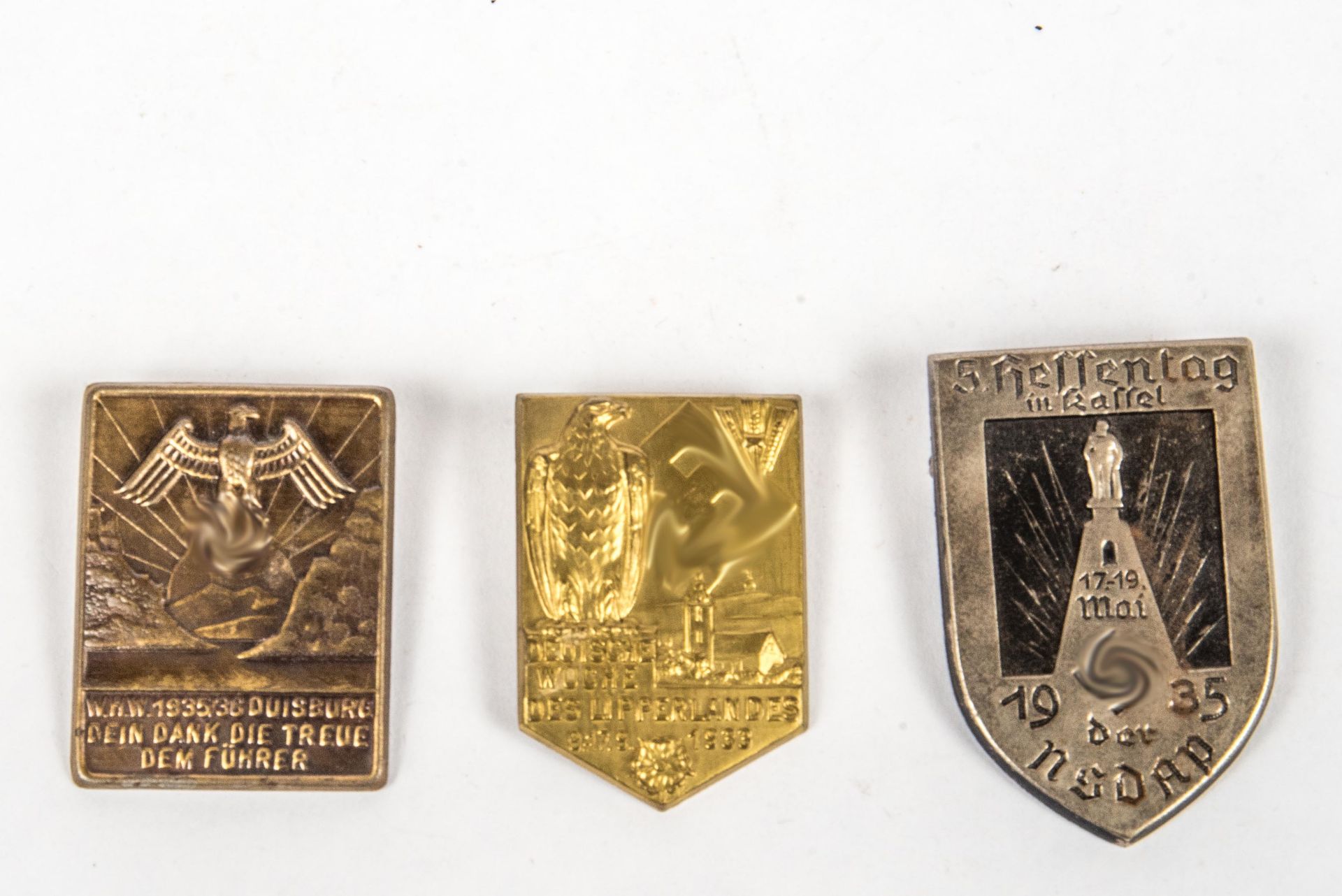 3 Abzeichen, 1933 und 1935