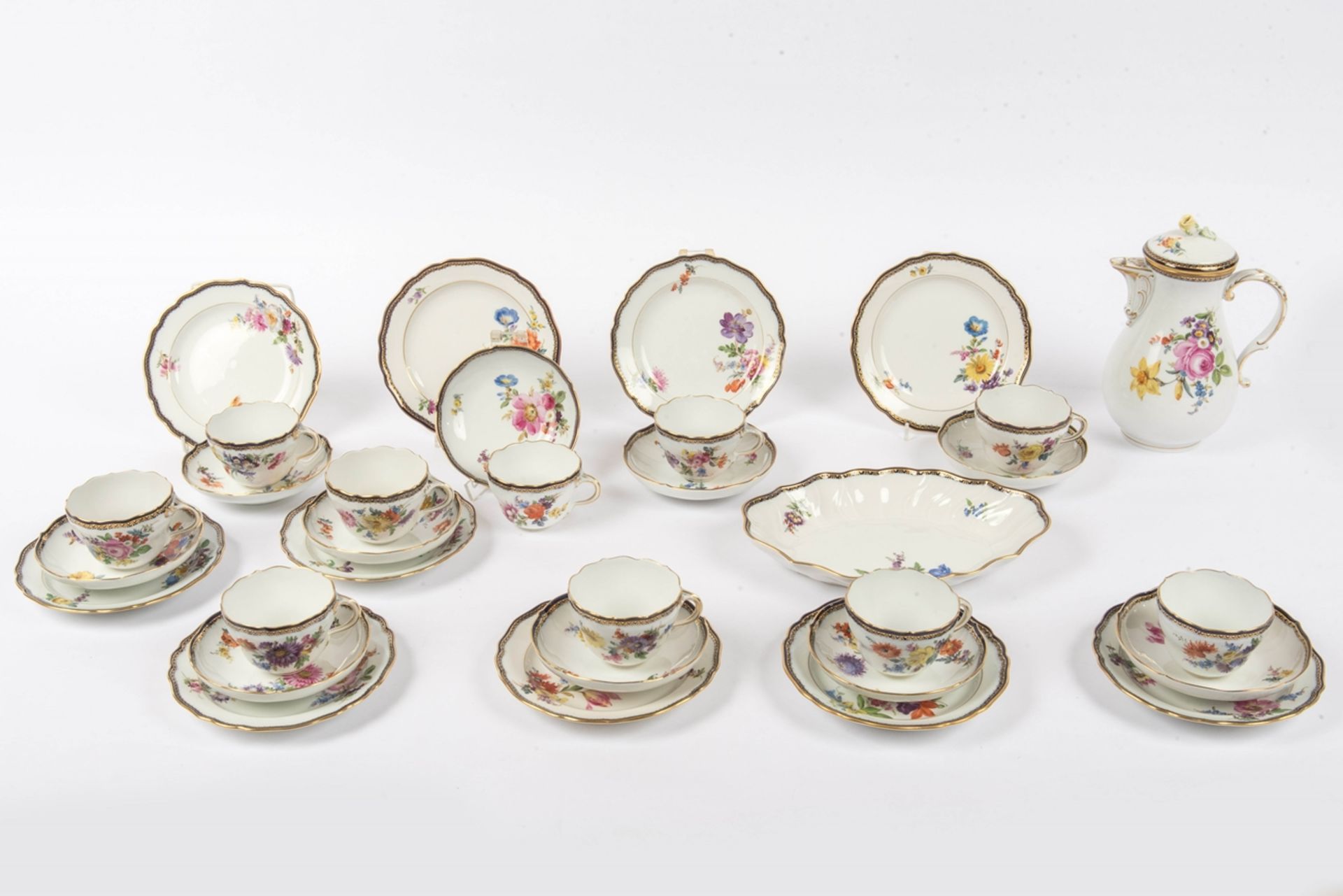 32-teiliges Kaffeeservice, Meissen A-Kante 1924-1934