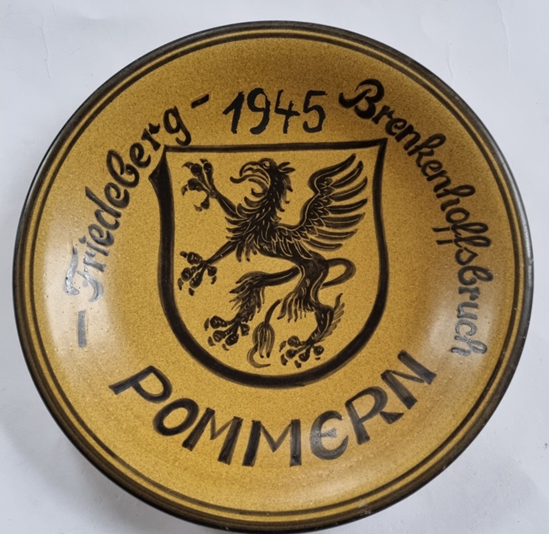 Erinnerungsteller Pommern 1945