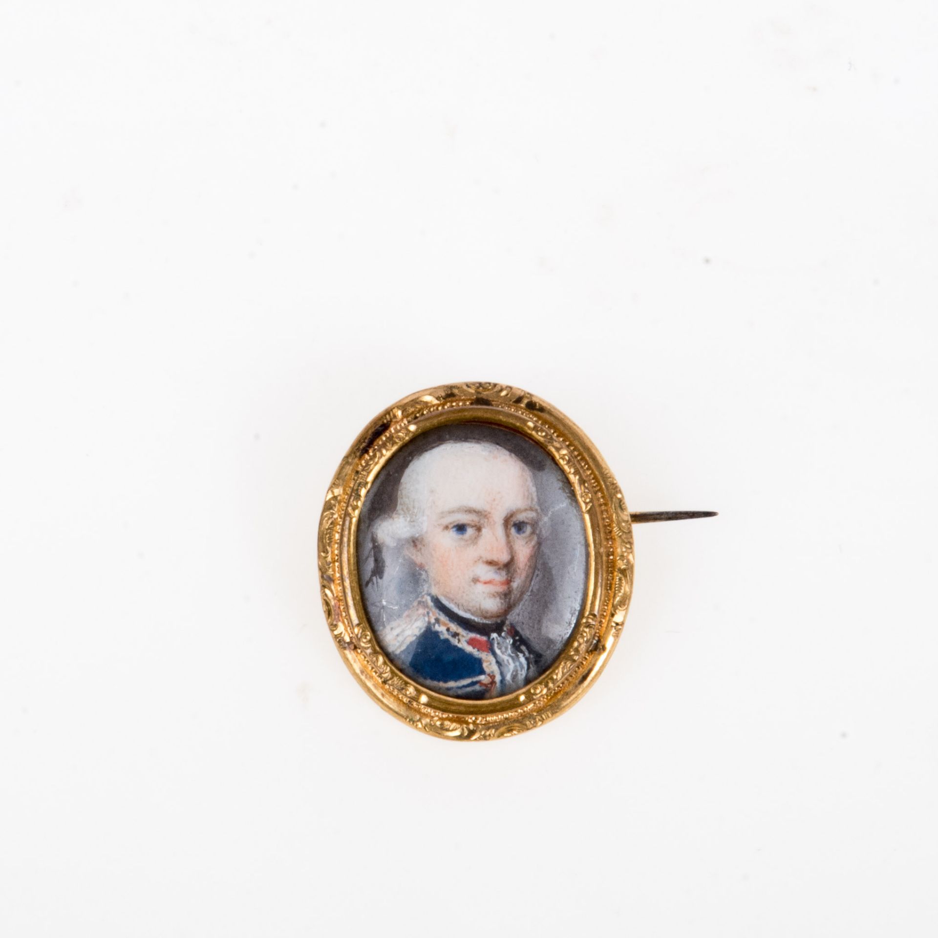 Miniatur , Preuß. Offizier, ca. 1780