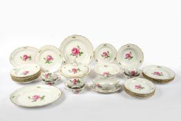 Speiseservice Rote Rose, Meissen