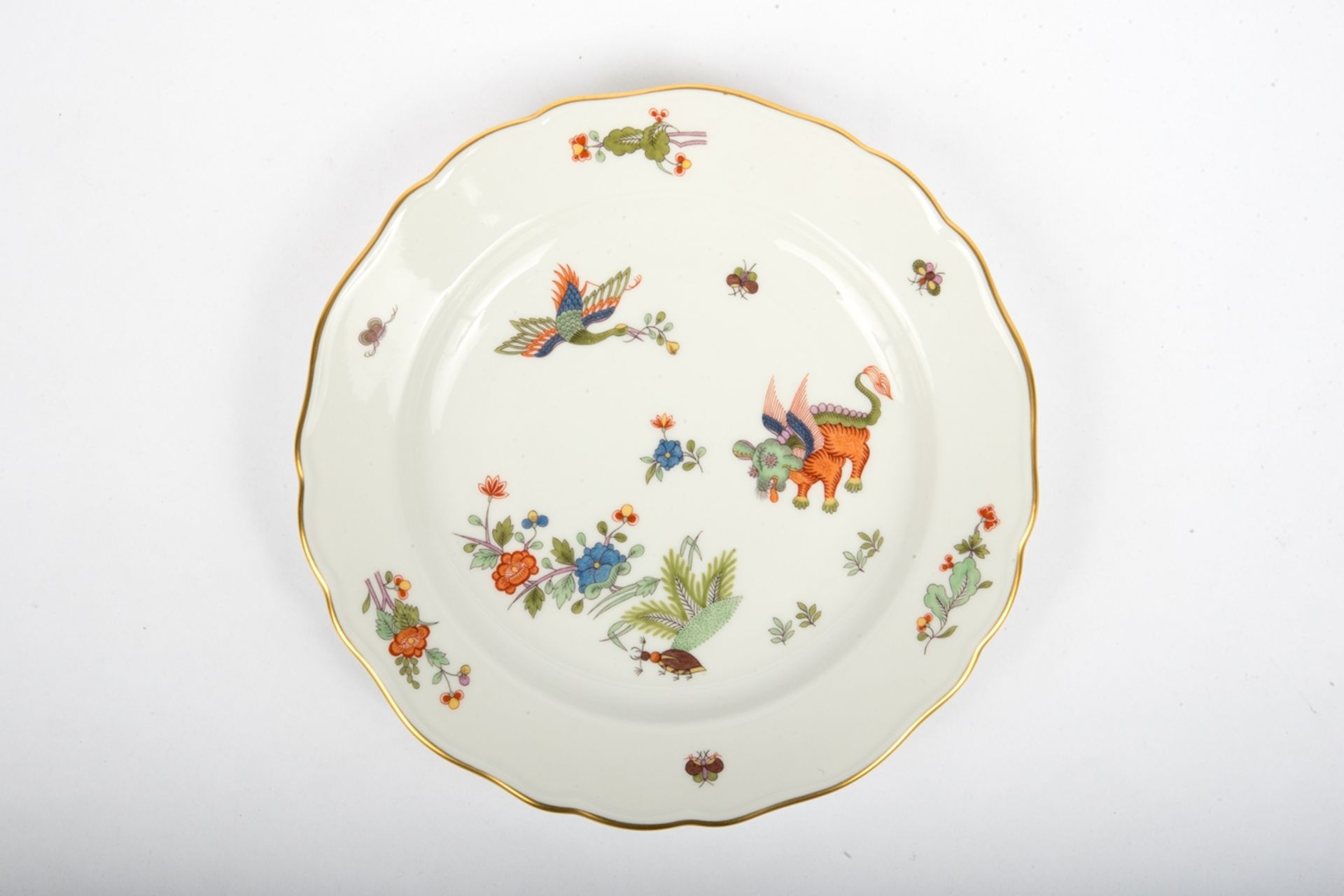 Teller  Koreanischer Löwe, Meissen 20. Jh.