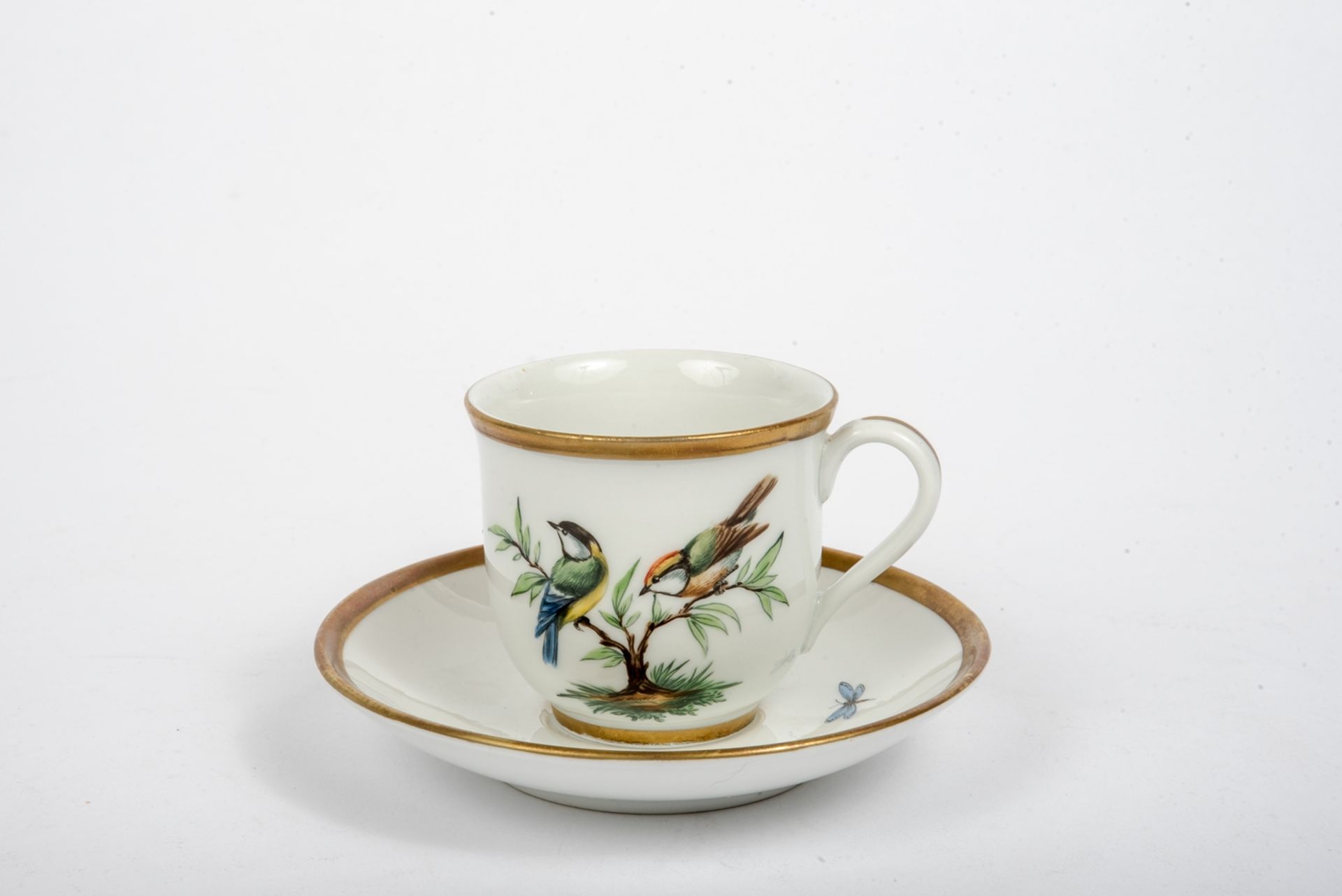 Tasse mit Vogeldekor  Meissen, 19. Jh.