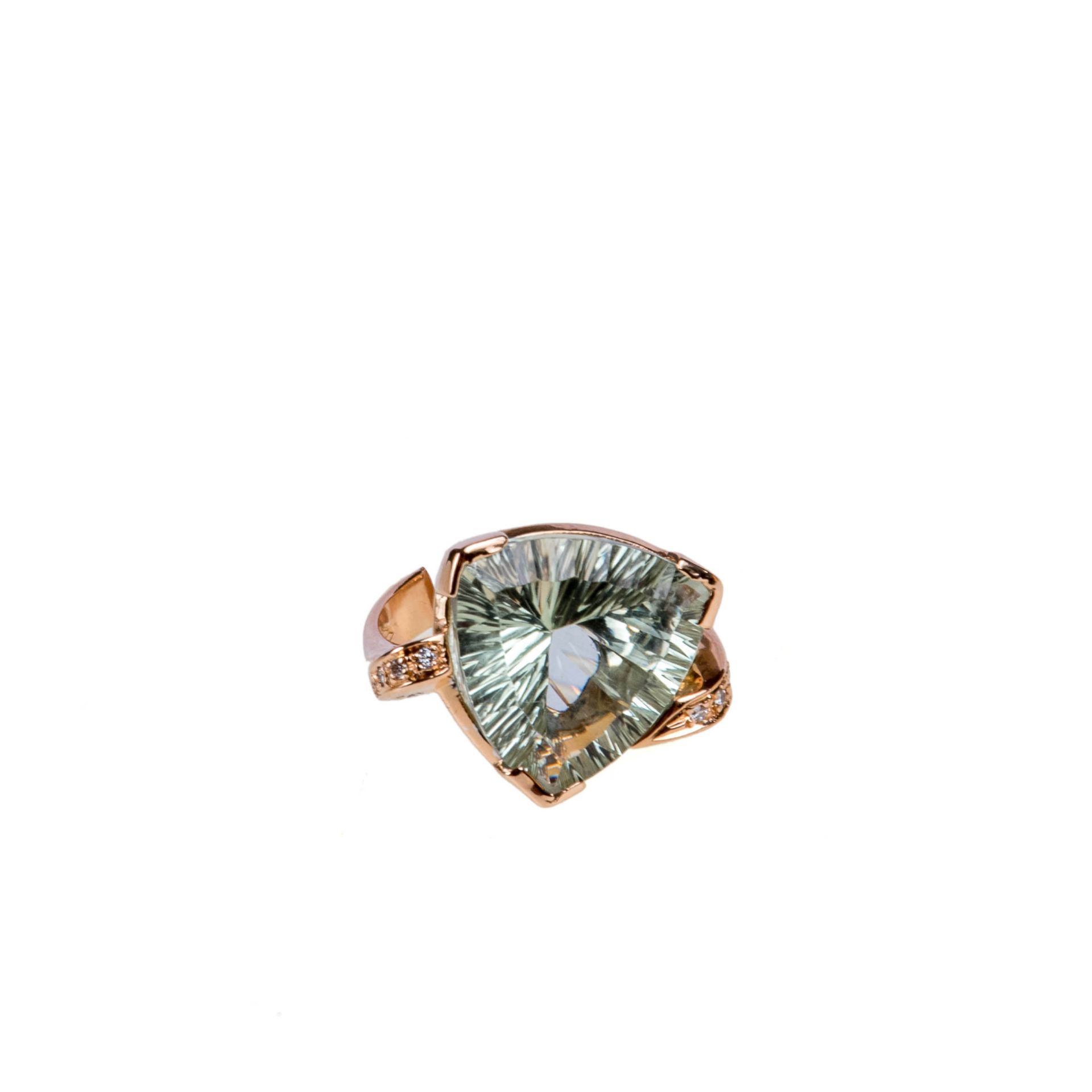 Quartz-Diamant Ring - Image 2 of 3