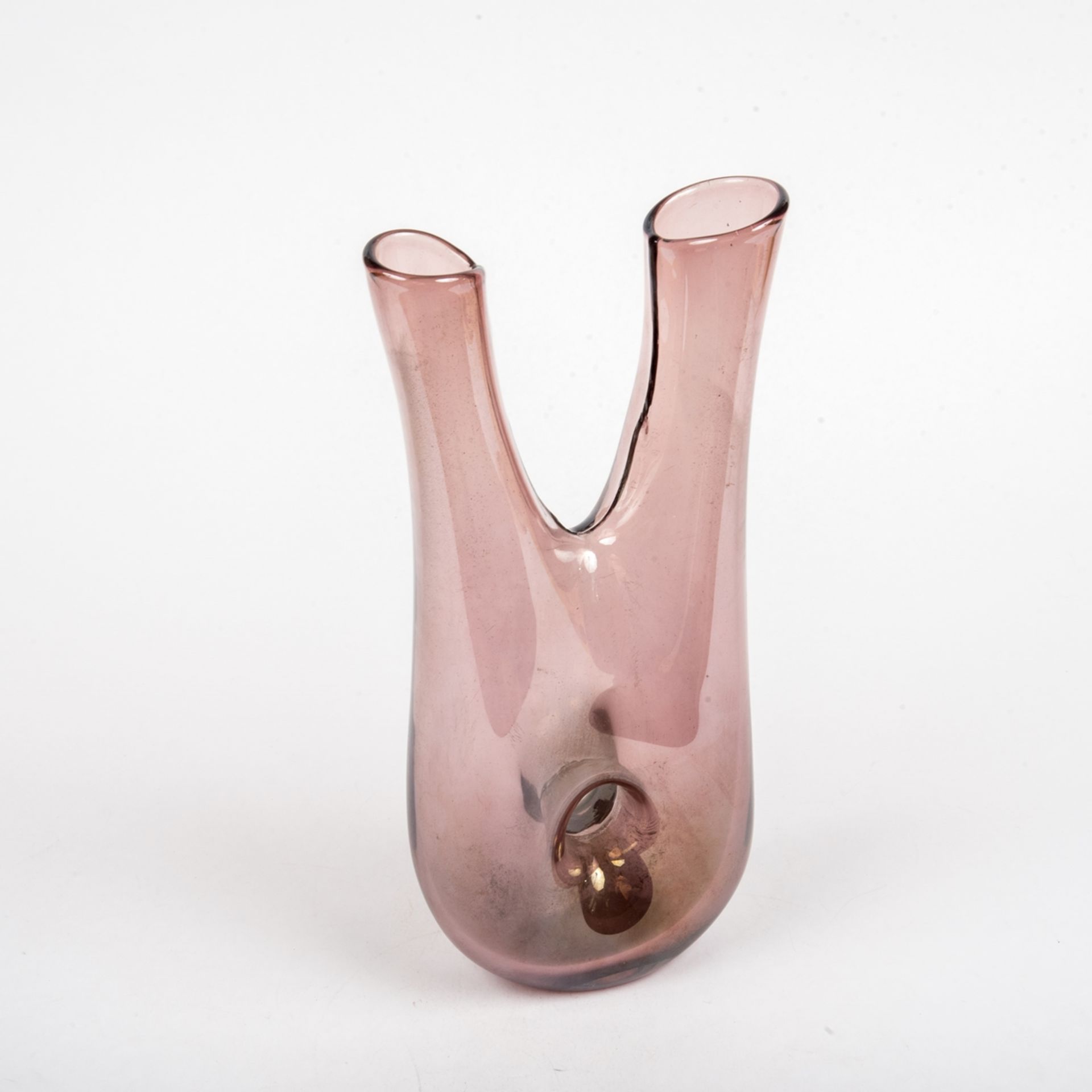 Murano Glas Vase, Venini, Fulvio Bianconi zugeschrieben - Image 2 of 2