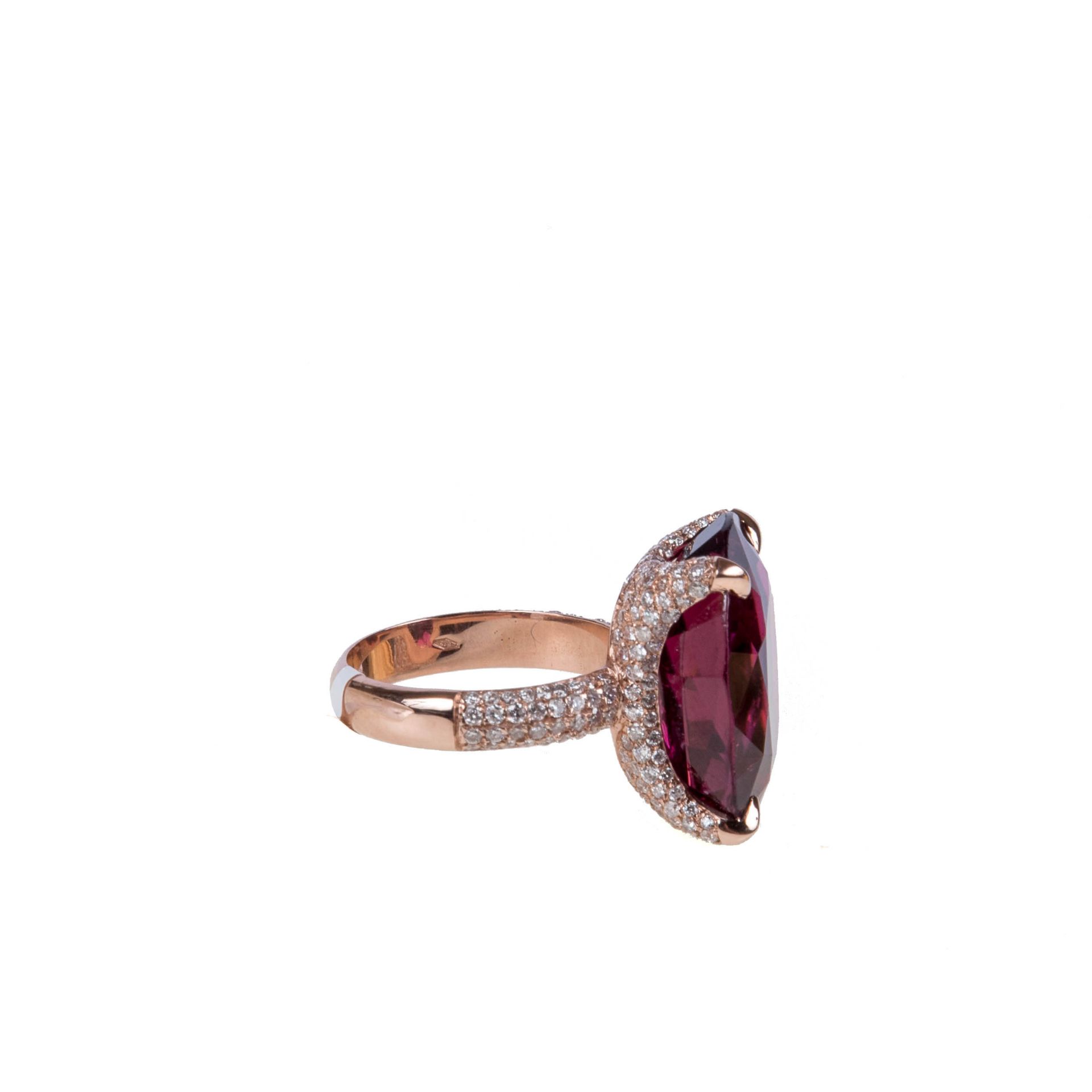 Turmalin-Diamant Ring - Image 2 of 3