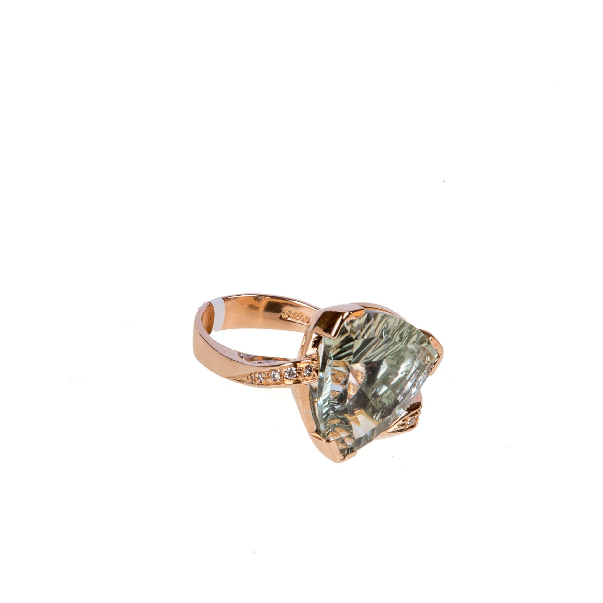 Quartz-Diamant Ring