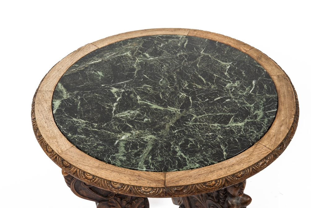 Beistell-Tisch mit Marmorplatte - Image 2 of 3