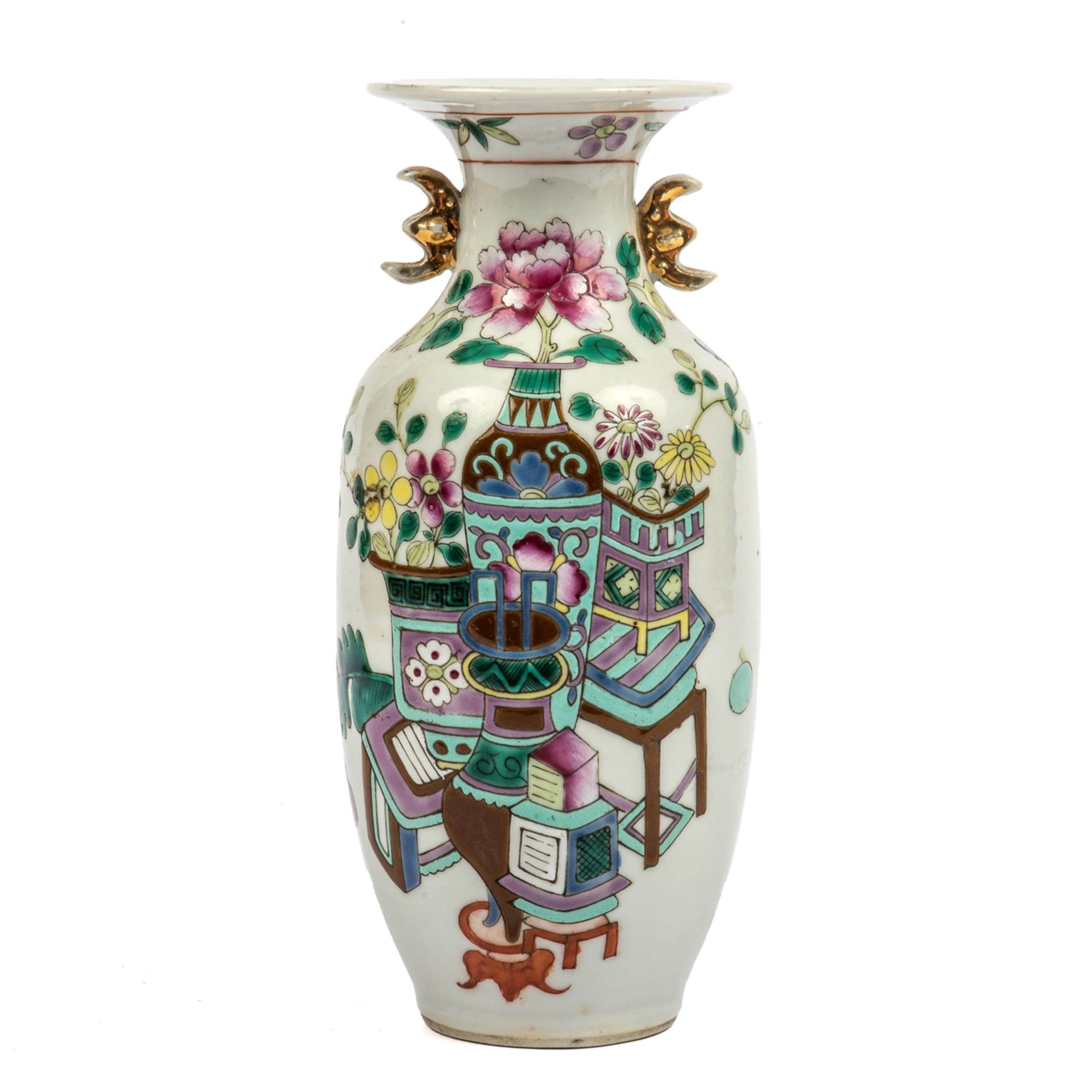 Vase  China, Fencai , 19 Jh.