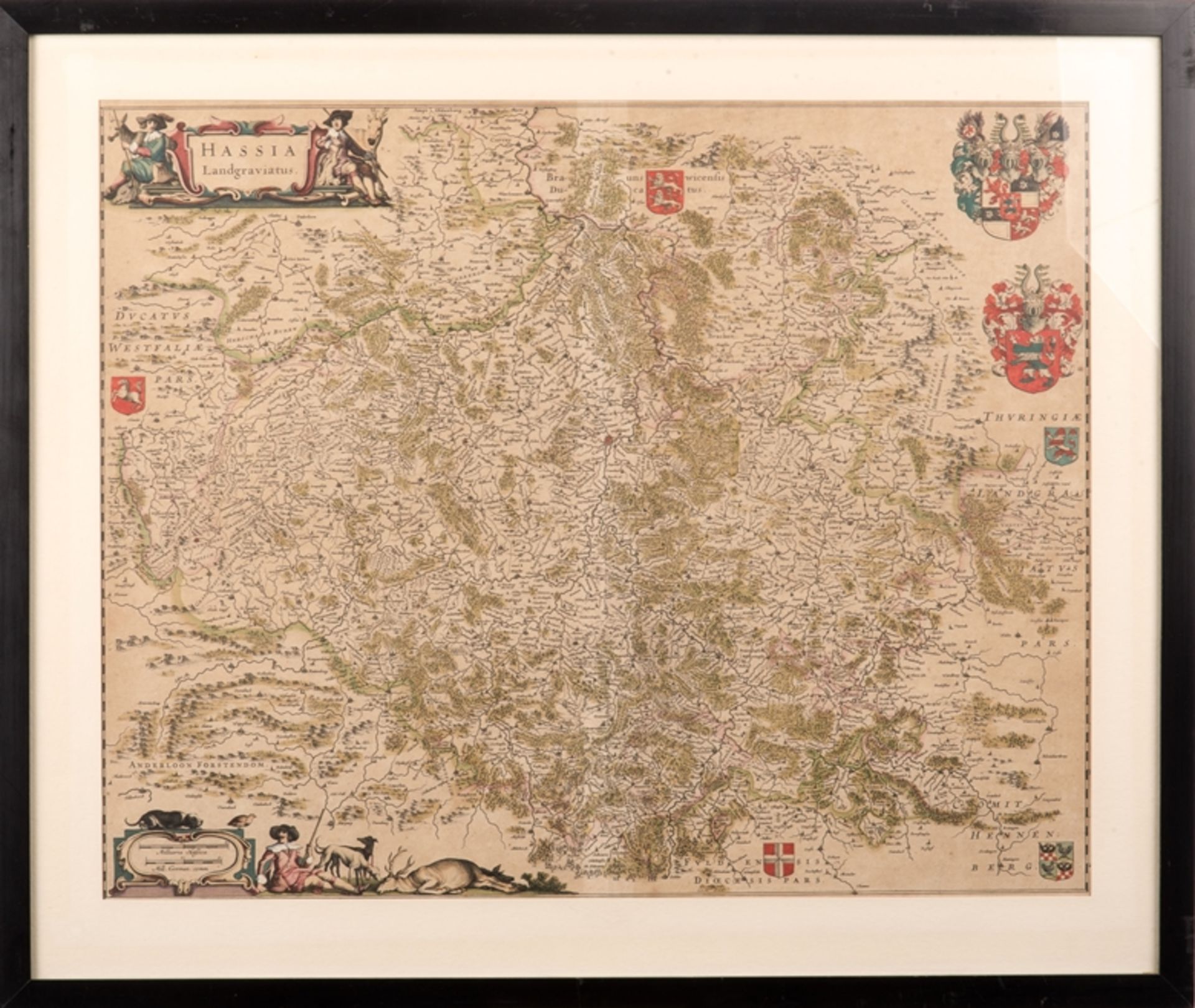 Alte Karte Hessen