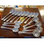 Collection of Birmingham Hallmarked Silver Spoons - 1.05kg