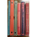 Set of Six Folio Society Books inc Cranford, Shakespeare & Browning