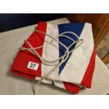 Large Union Jack Flag, likely 1960's - approx 230x115cm