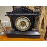 Antique American USA Ansonia Slate Mantel Clock