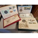 Collection of First Day Cover Postal Silver Medallion Sets inc Turner Art and USA Bicentennial
