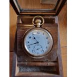 Gold Plated 1930's Rone Pocketwatch w/a Bespoke Watch Case