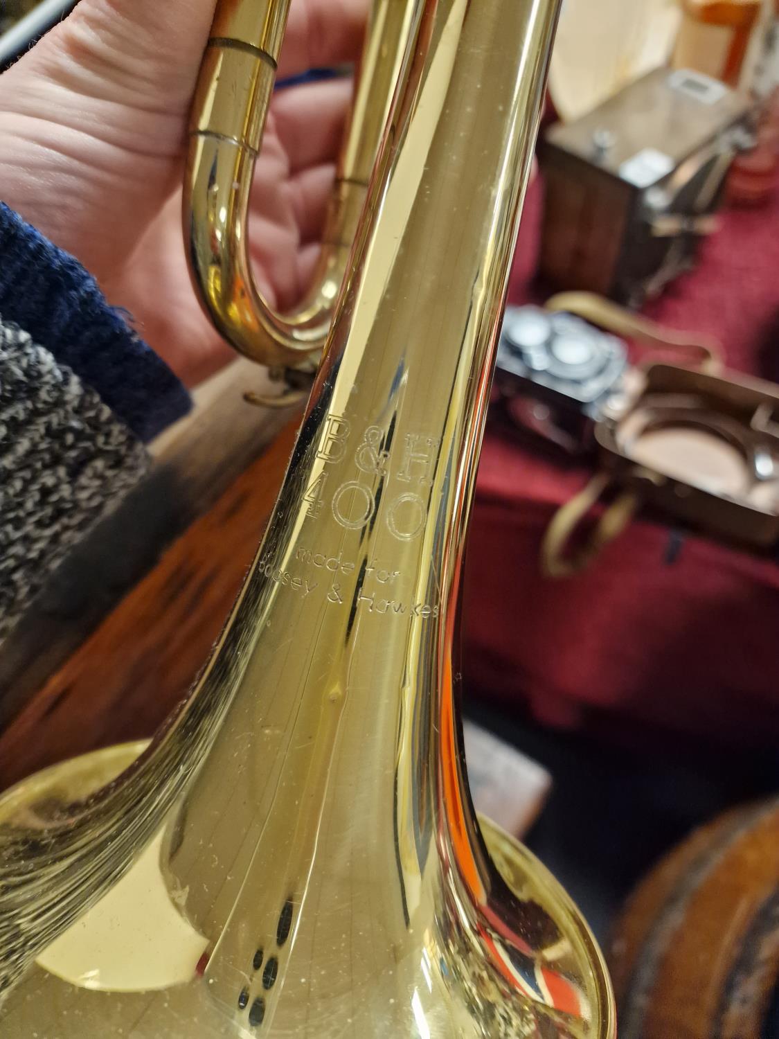 Boosey & Hawkes B&H 400 Cased Trumpet - Image 2 of 2