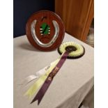 Collectable Cheltenham Gold Cup Horse Racing Memorabilia - Jodami's 1993 Gold Winning Rosette & Moun