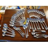 Collection of Birmingham Hallmarked Silver Spoons - 674g