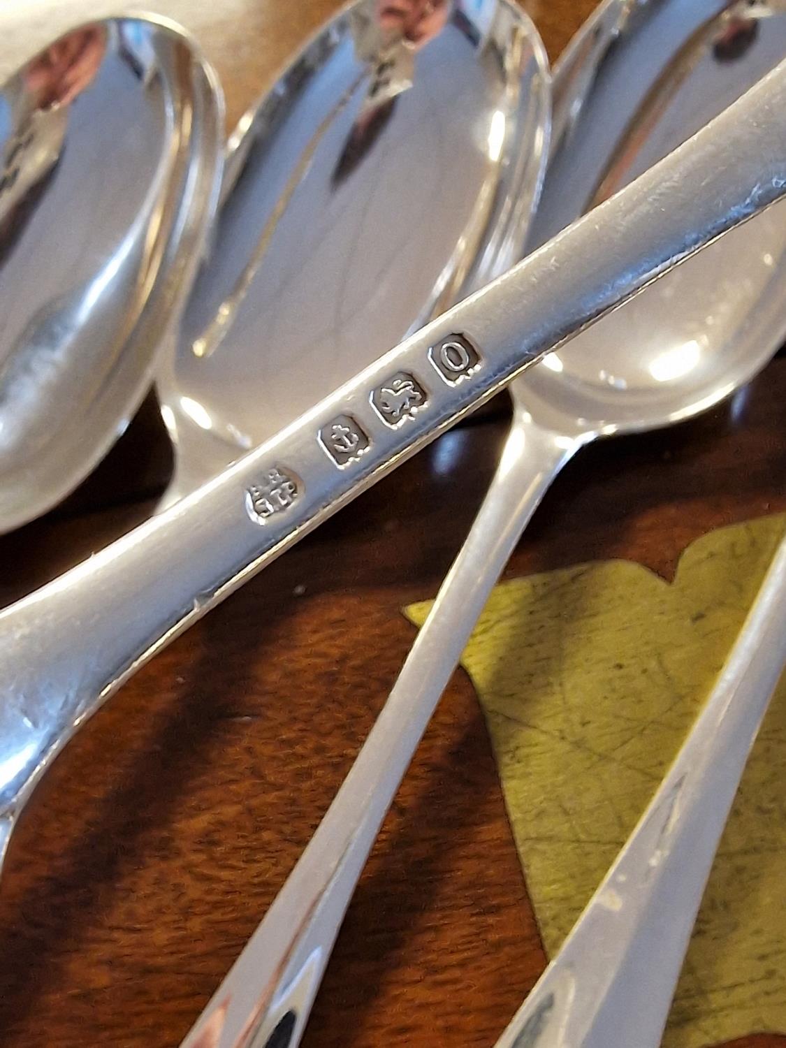 Collection of Birmingham Hallmarked Silver Spoons - 1.05kg - Image 2 of 2