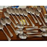 Collection of Hallmarked Birmingham Silver Spoons - total weight approx 1.53kg