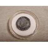 1581 British Silver Sixpence Coin