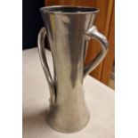 Tudric Pewter Vase, made for Liberty of London - 18cm high and stamped 030 - possibly an Oliver Bake