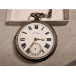 1904 E Wise of Manchester Hallmarked Silver Pocketwatch - 175g