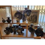 Collection of Rare Lucas, P&H, Lustra etc Victorian and Edwardian Antique Bicycle Headlamps Lamps