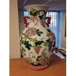 Late 19th Century Chinese Porcelain Floral Canton Vase