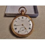 Waltham Sun Dennison Cased Gold Plated Pocketwatch