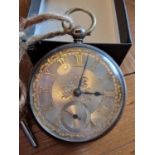 Antique Chester Hallmarked Silver Pocketwatch - 174.7g