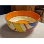 Original 1920's Clarice Cliff Fantasque/Bizarre Art Deco Bowl - 17cm diameter