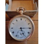 9ct Gold Full Hunter Pocketwatch - Birmingham 1924 - by ALD Dennison Watch Company - 100.4g