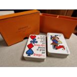 Original Boxed Hermes French Playing Cards Set - Double Bridge Set Drager Brothers Paris