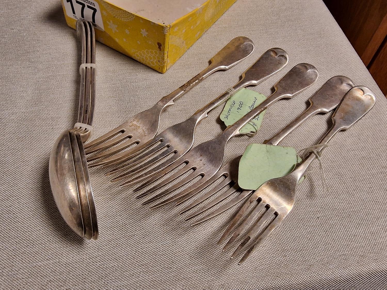 Collection of Mid-Late 19th Century Hallmarked Silver Cutlery - inc mostly Sheffield